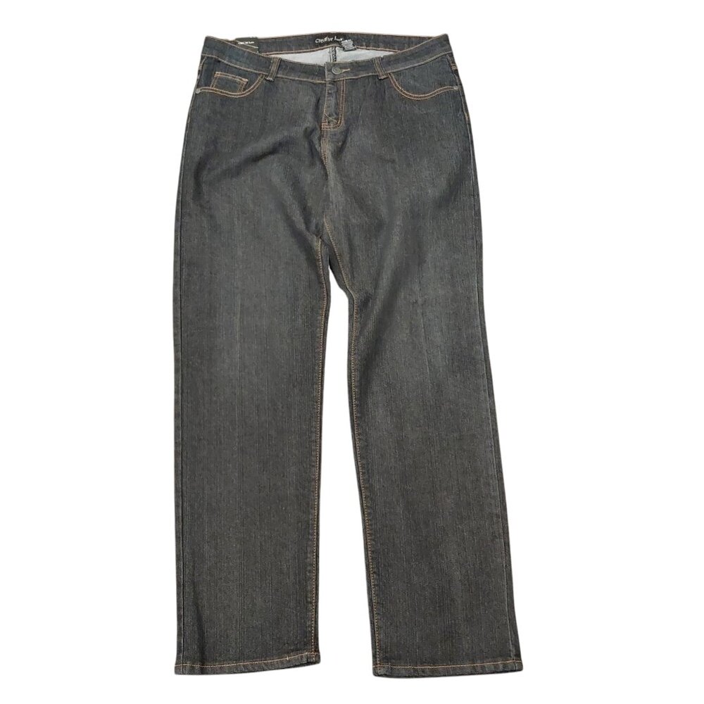 Creative Looks Women's Dark Denim Blue Jeans - Size 16W, NWT